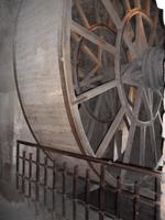 großes Kranrad - Überreste aus der Zeit des Mont St. Michel als Gefängnis