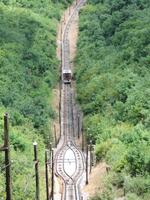 35 die Schienen der Standseilbahn