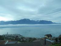 Blick von Montreux über den Genfer See
