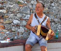 Unterhaltung mit dem Akkordeon