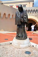 Francesco Grimaldi als Mönch verkleidet