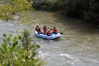 Rafting im Fluss