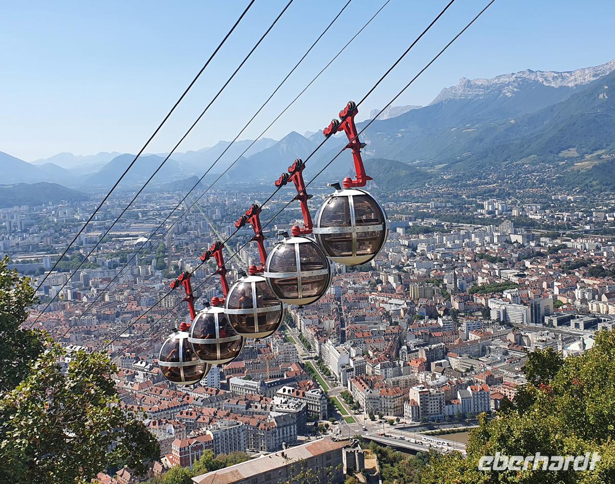 Die Seilbahn zur Zitadelle in Grenoble
