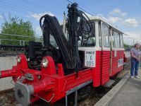 Mulhouse, Cité du Train, Draisine zum Mitfahren