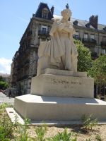 Grenoble, Place Victor Hugo, Denkmal Hector Berlioz