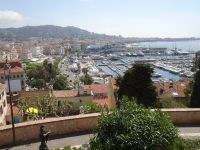 Cannes, Blick auf Hafen und Croisette