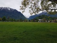 Interlaken Blick über die Höhenmatte auf Eiger, Mönch und Jungfrau