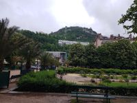 Grenoble Blick über den Stadtpark zur Festung