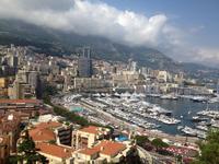 Blick über Monaco nach Monte Carlo