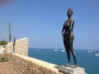 Terrasse des Grimaldipalastes in Antibes