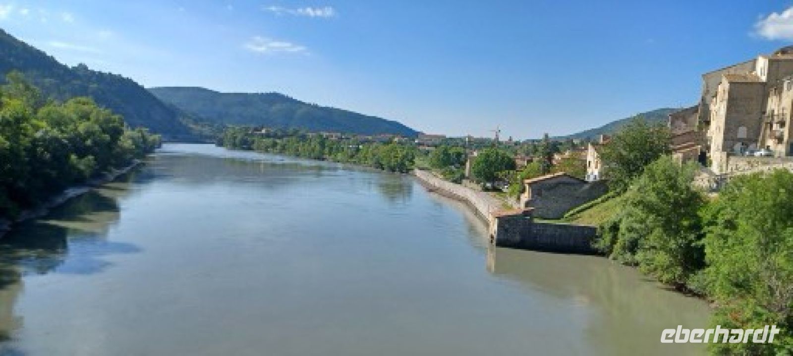 Sisteron -auf der Brücke über die Durance