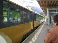 unser Zug nach Montreux