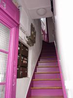 Blick in die Häuser auf Montmartre