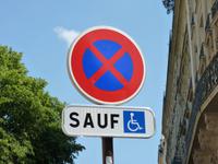 Montmartre- Verkehrszeichen