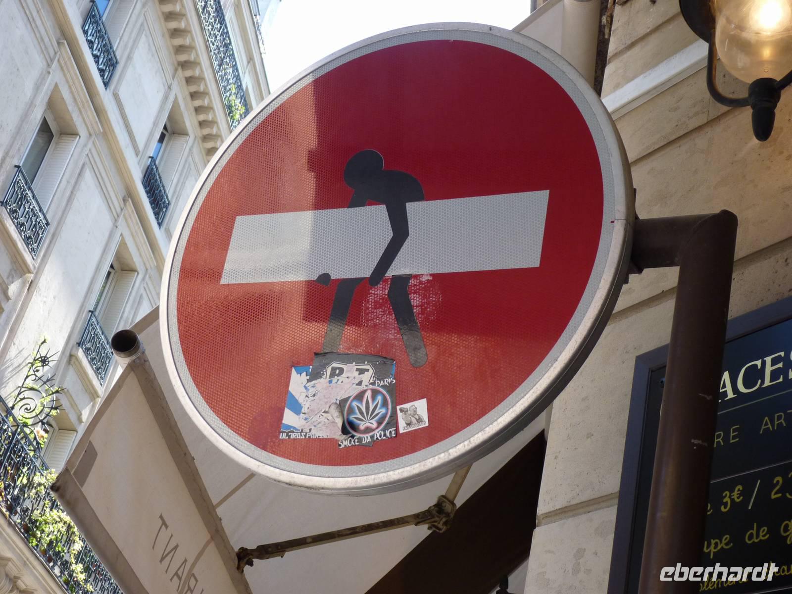 Paris- Verkehrszeichen