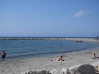 Strand am Mittelmeer in Les-Santes-Maries-de-la-Mer