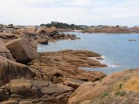 Rosa Granitküste Bretagne