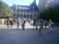 Paris, Maraisviertel Besichtigung des Innenhofs des 