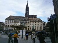 Blick vom Gutenbergplatz zum Münster