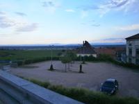 Blick aus dem Fenster,am Horizont der Schwarzwald