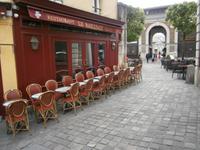 Typisches Restaurant in der Nähe des Marktes von Versailles