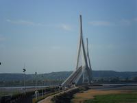 Pont de Normandie - der Nebel verzieht sich