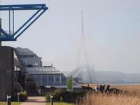 Pont de Normandie im Nebel