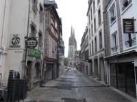 Quimper, Blick zur Kathedrale St. Corentin