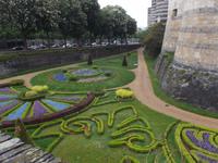 Garten im Graben des Schlosses Angers