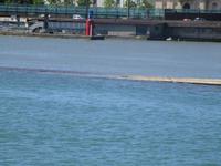 Zusammenfluss Rhone (unten) mit Saone