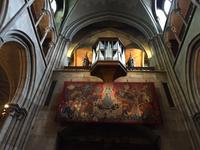 Wandteppich mit er Schutzpatronin von Dijon