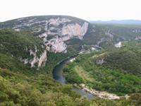 tolle Ausblicke im Gebiet der Ardeche