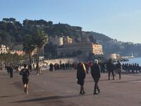 Neujahrsmorgen an der Promenade des Anglais
