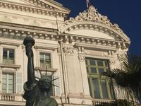 Das Orginalmodell der freiheitsstatue an der PROM