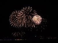 Neujahrs-Feuerwerk in Juan-les-Pins