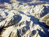 Rückflug über die Alpen