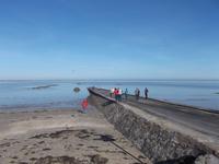 Überflutet: die Passage du Gois, früher einziger Zugang zur le de Noirmoutier