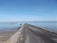 Überflutet: die Passage du Gois, früher einziger Zugang zur le de Noirmoutier