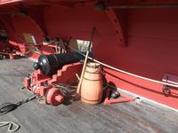 Schiffsartillerie auf der Fregatte 