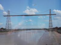 Schwebefähre in Betrieb (vom Foto abfotografiert!)