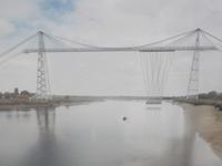 Schwebefähre in Betrieb (vom Foto abfotografiert!)