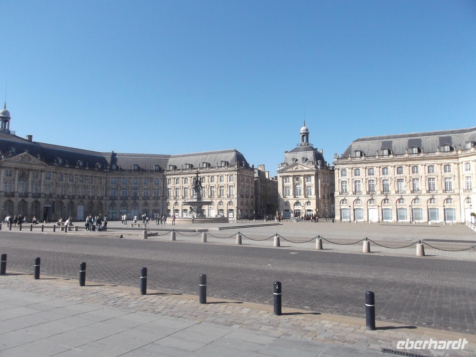 der Börsenplatz, der als schönster Platz in Bordeaux gilt