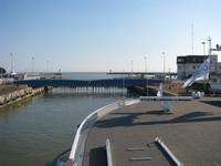 beim Verlassen des Hafens von Saint Nazaire