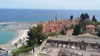 Blick vom alten Friedhof auf Menton