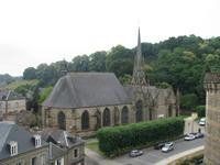 Blick vom Schloss in Fougères