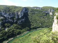 Ausflug in die Ardeche - Blick auf die Ardeche an der 