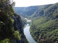 Ausflug in die Ardeche - Blick auf die Ardeche an der 