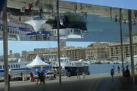 Marseille, Hafen, Spieldach Norman Foster