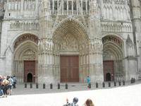 Rouen,Kathedrale, Portale der Westfassade