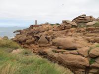 rosa Granitküste bei Ploumenach